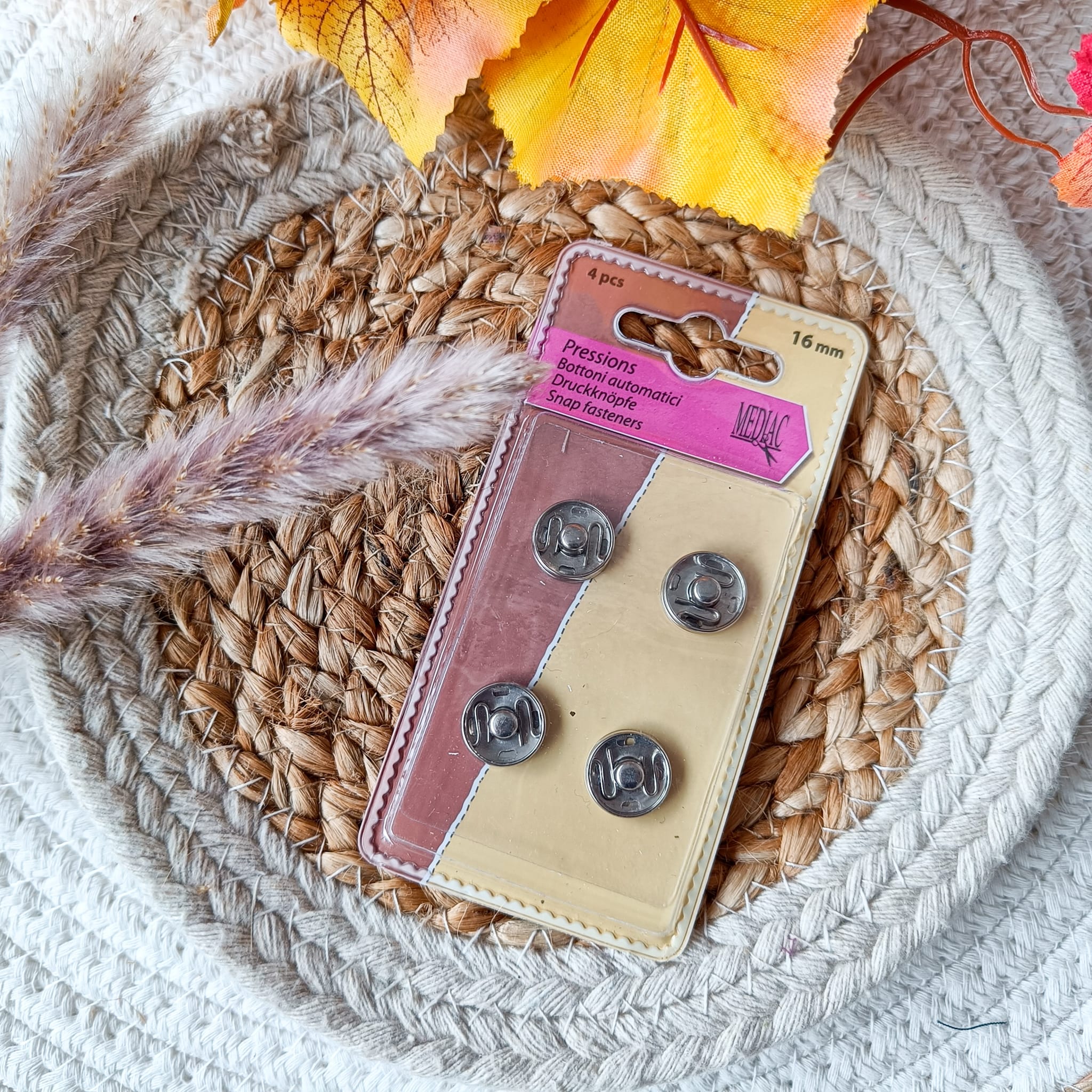 Pressions à coudre 16 mm - 2 variantes