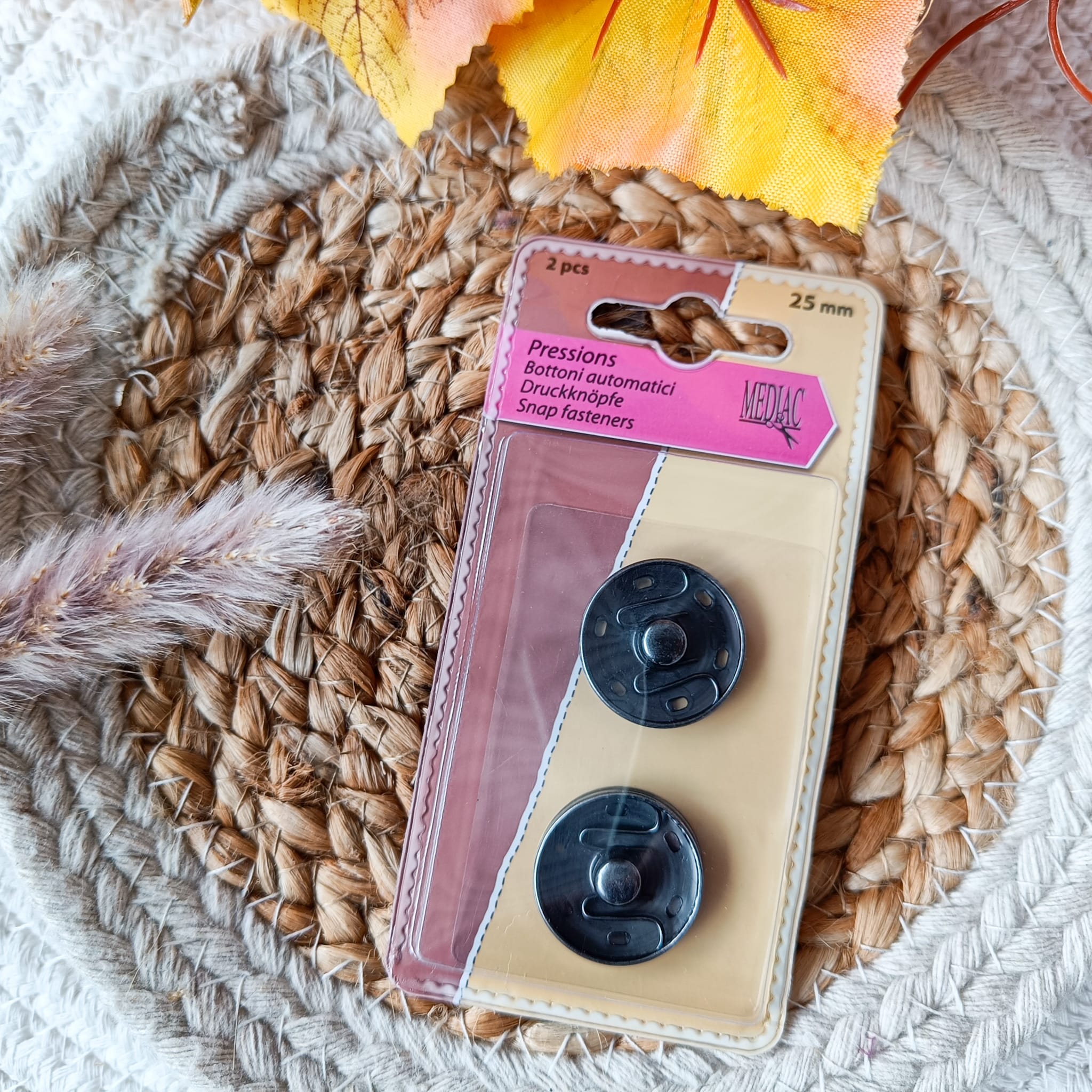 Pressions à coudre 25 mm - 2 variantes