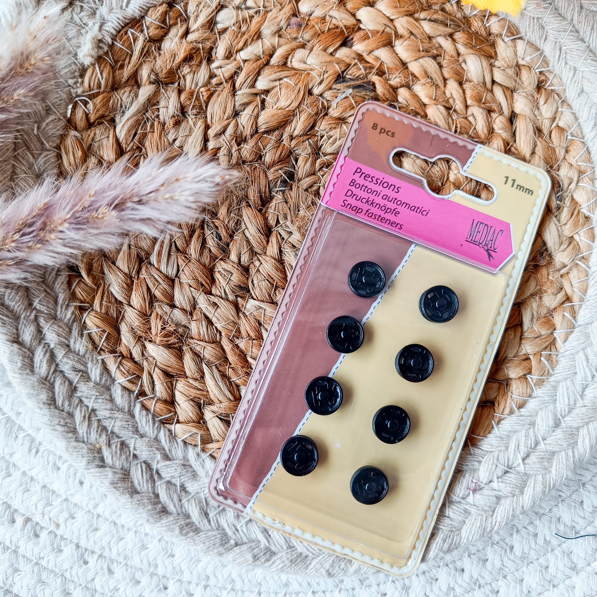 Pressions à coudre 11 mm - 2 variantes